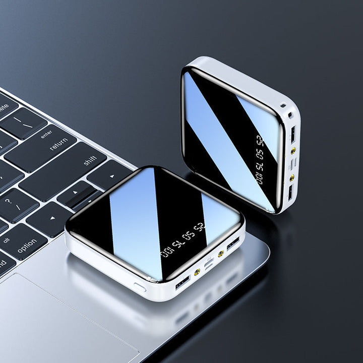 Power Up Your Day with the Mirror Mini-portable Power Bank!