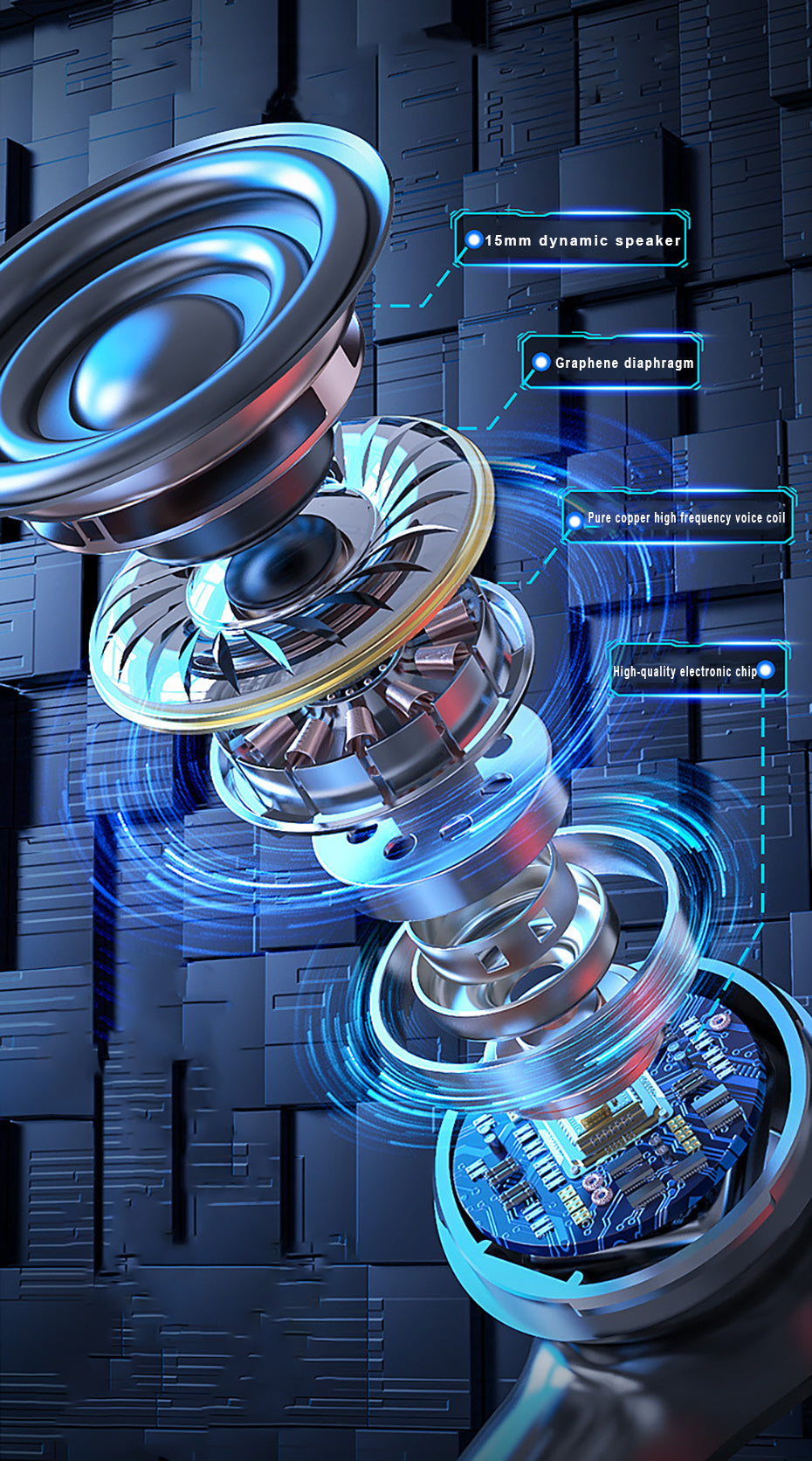 Bluetooth Earphone Wireless Headphone