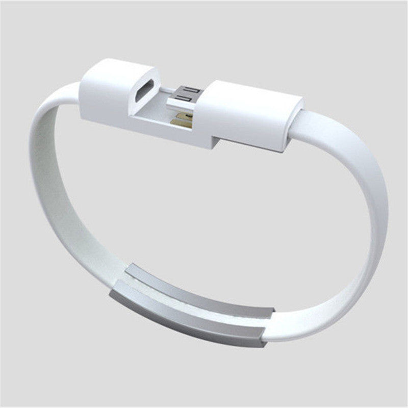 Bracelet data cable USB silicone charging cable