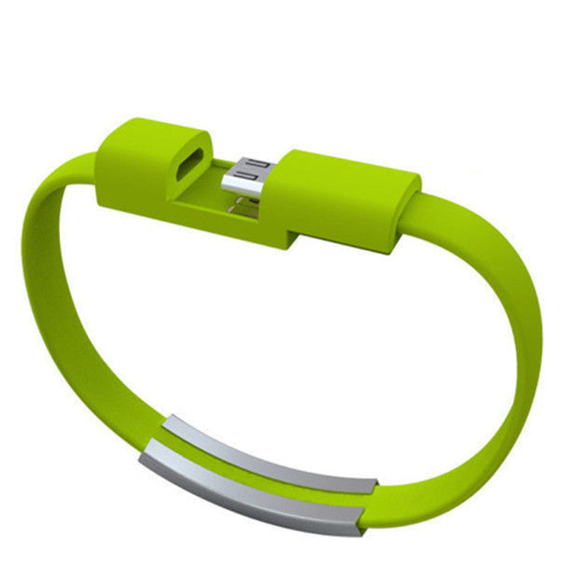 Bracelet data cable USB silicone charging cable