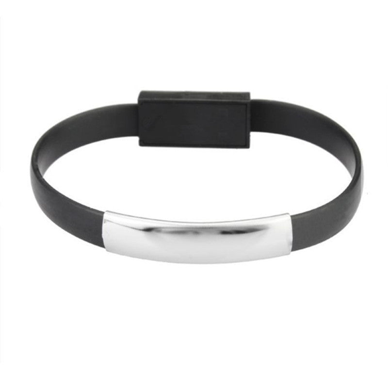 Bracelet data cable USB silicone charging cable