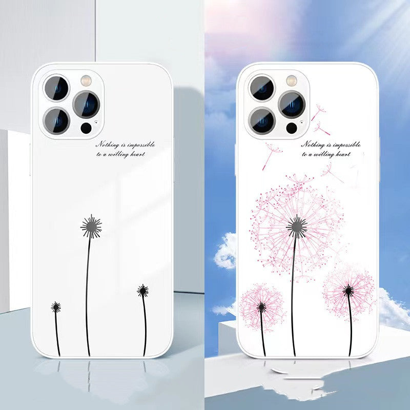 Glass Silicone Phone Protection Cover