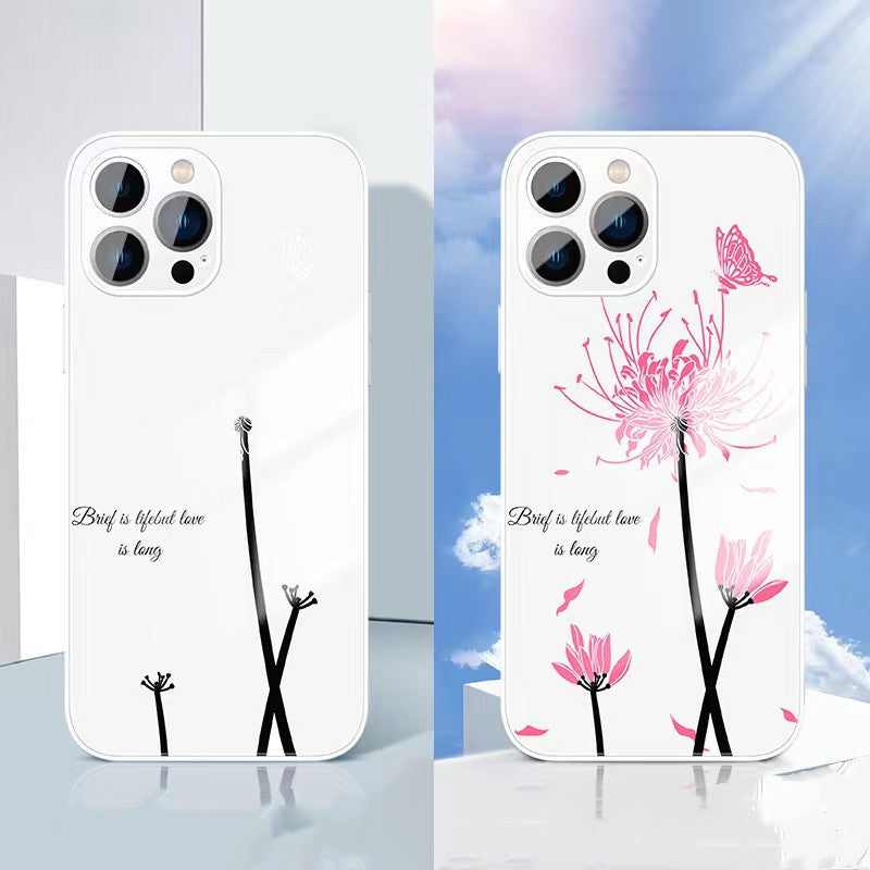 Glass Silicone Phone Protection Cover