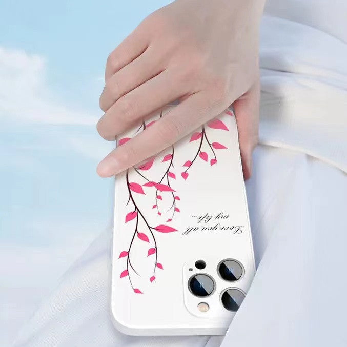 Glass Silicone Phone Protection Cover