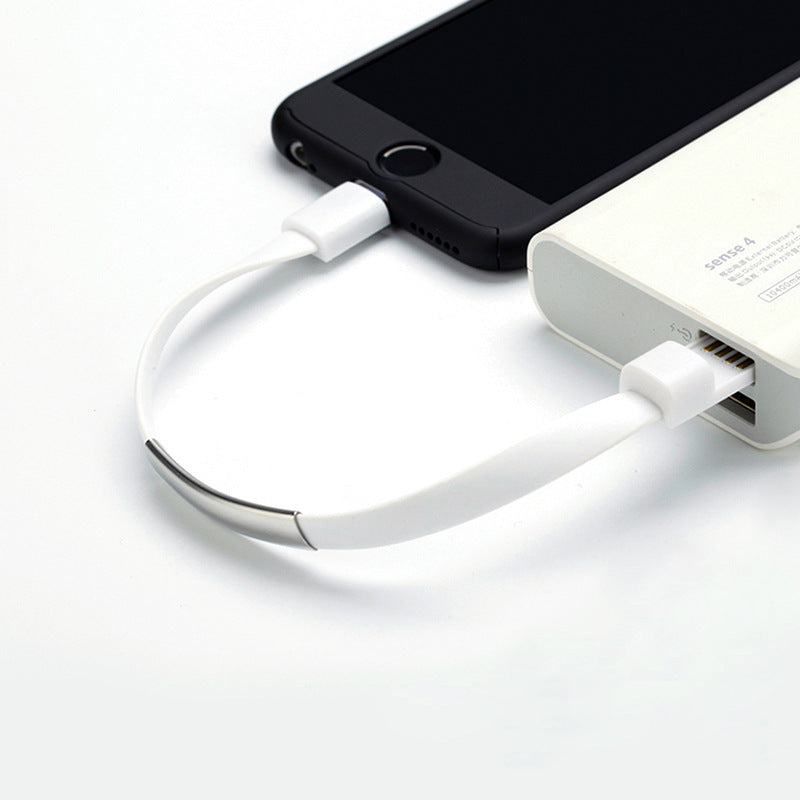 Bracelet data cable USB silicone charging cable