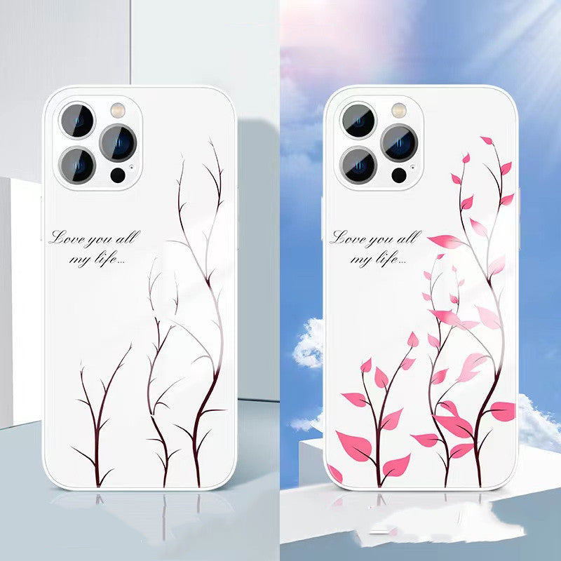 Glass Silicone Phone Protection Cover