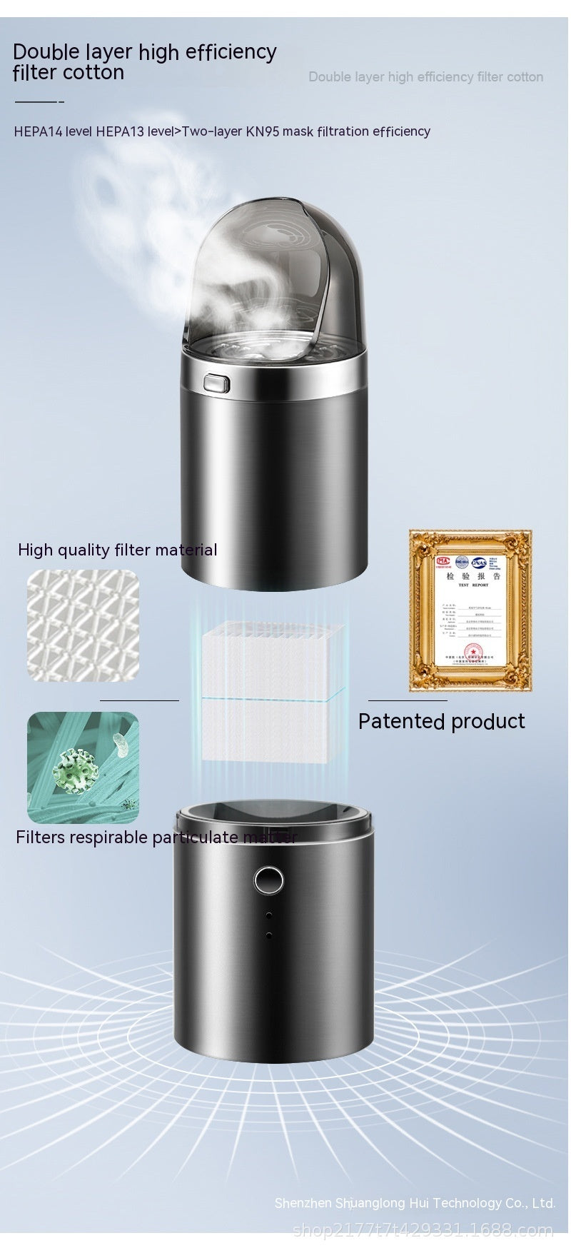 Air Purifier Dual Use In Car And Home