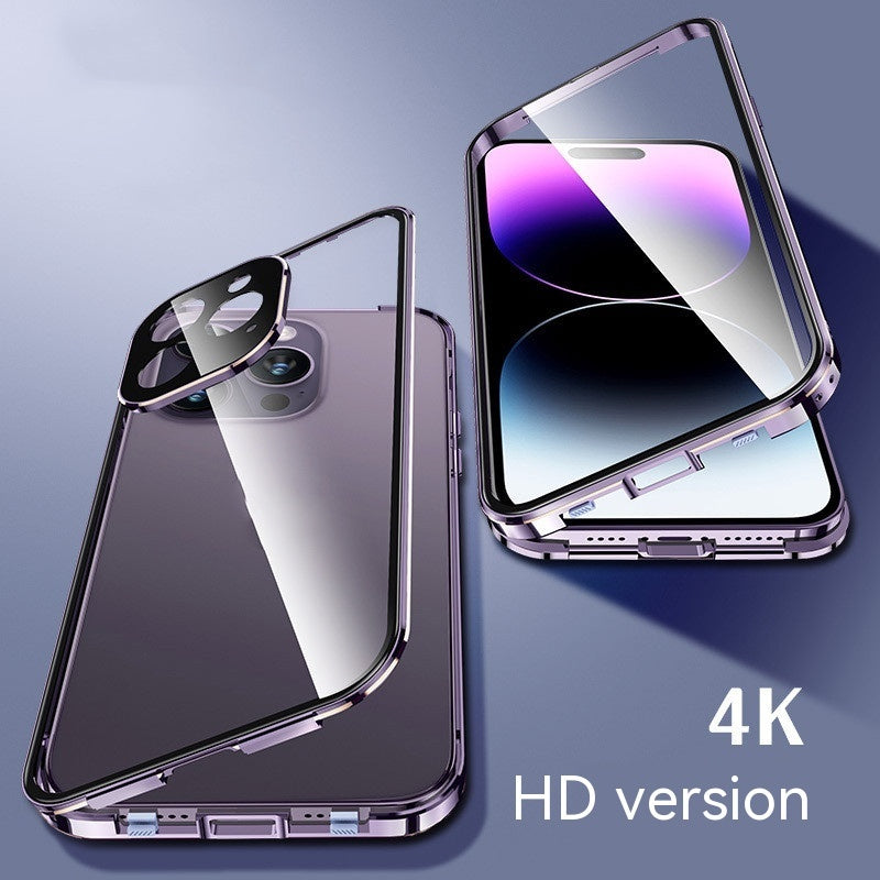 HD Magnetic Glass Reversible Clip Phone Case