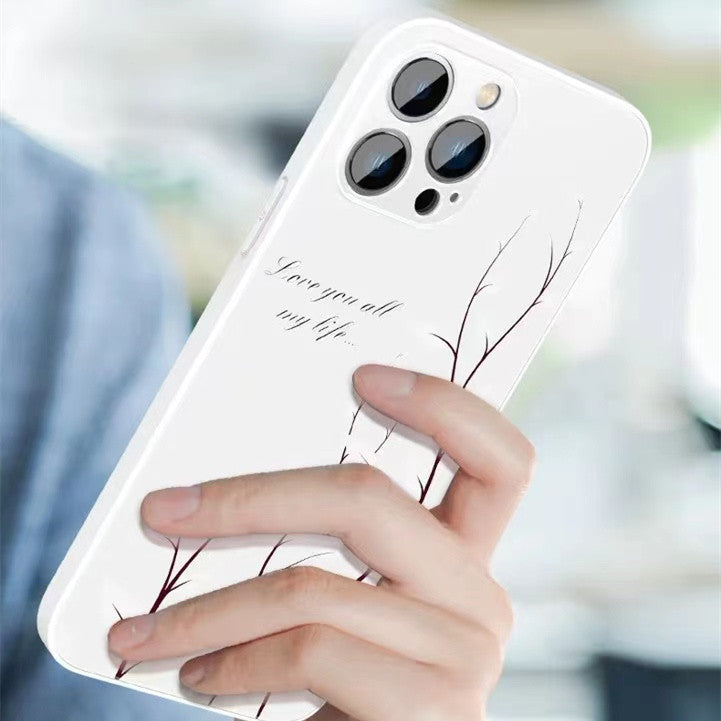 Glass Silicone Phone Protection Cover